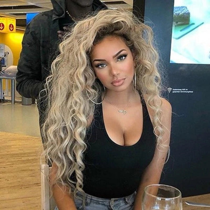 Synthetic Fiber Curly Wig (Various Colors)