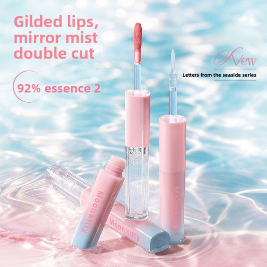 Mirror-like Shine Dual-ended Lip Gloss with Non-Transfer Formula