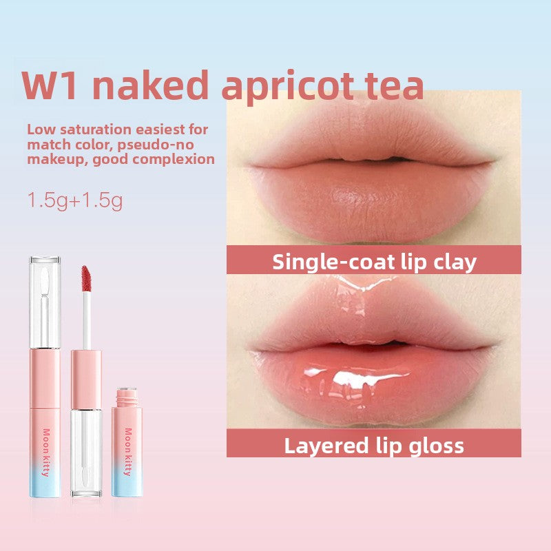 Mirror-like Shine Dual-ended Lip Gloss with Non-Transfer Formula