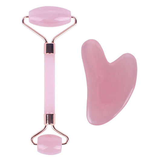 Facial Massage Double-Headed Roller with Gua Sha Tool