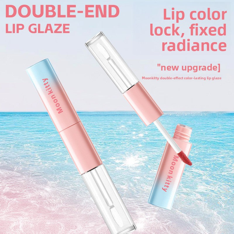 Mirror-like Shine Dual-ended Lip Gloss with Non-Transfer Formula