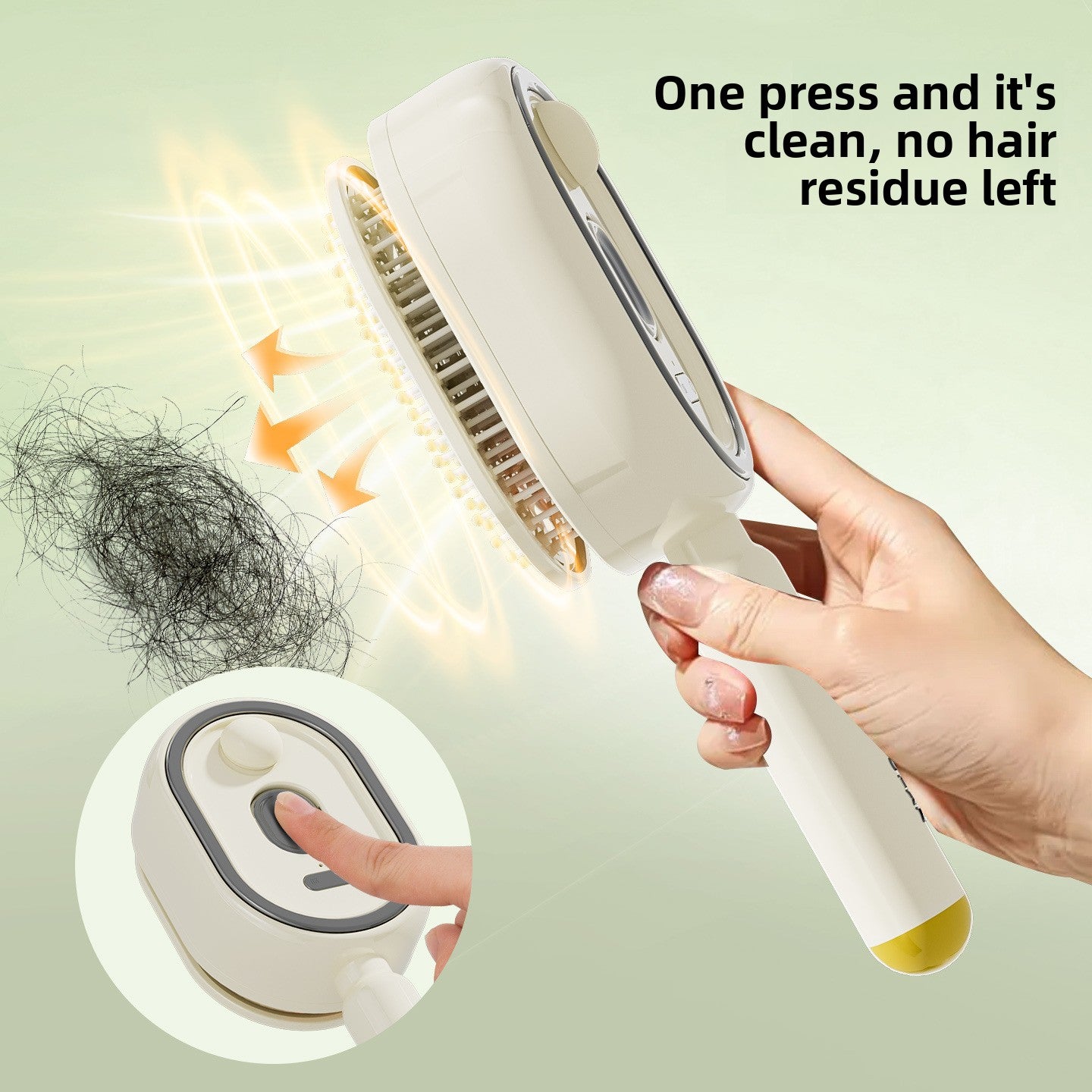 Electric Mist Hair Care Comb with Red Light and Self-Cleaning