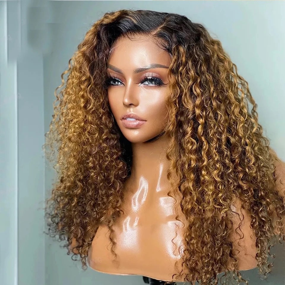 Synthetic Fiber Curly Wig (Various Colors)