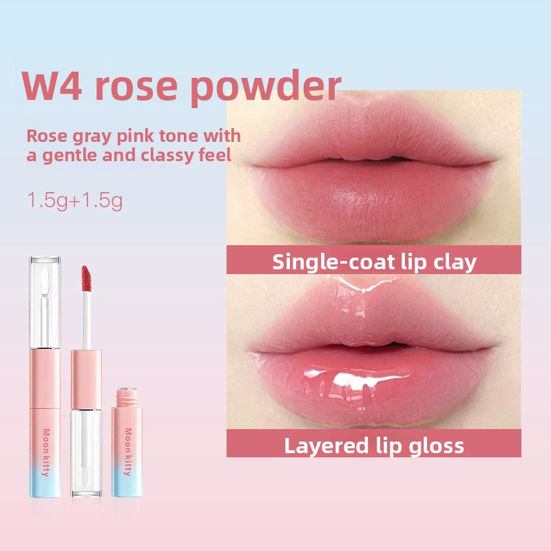 Mirror-like Shine Dual-ended Lip Gloss with Non-Transfer Formula