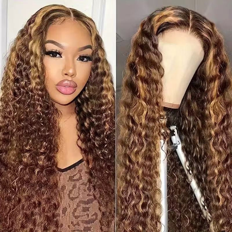 Synthetic Fiber Curly Wig (Various Colors)