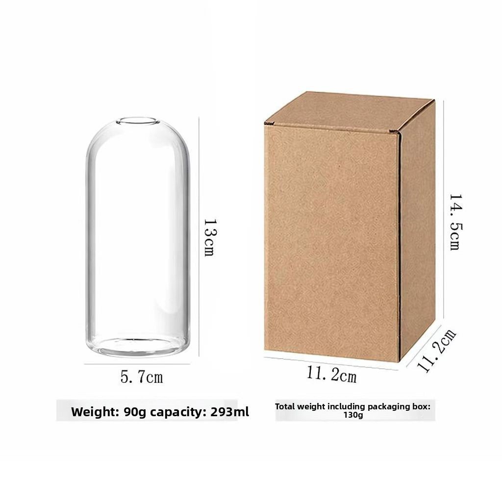 Glass Aromatherapy Bottle Candle Set with Smokeless Eternal Flames