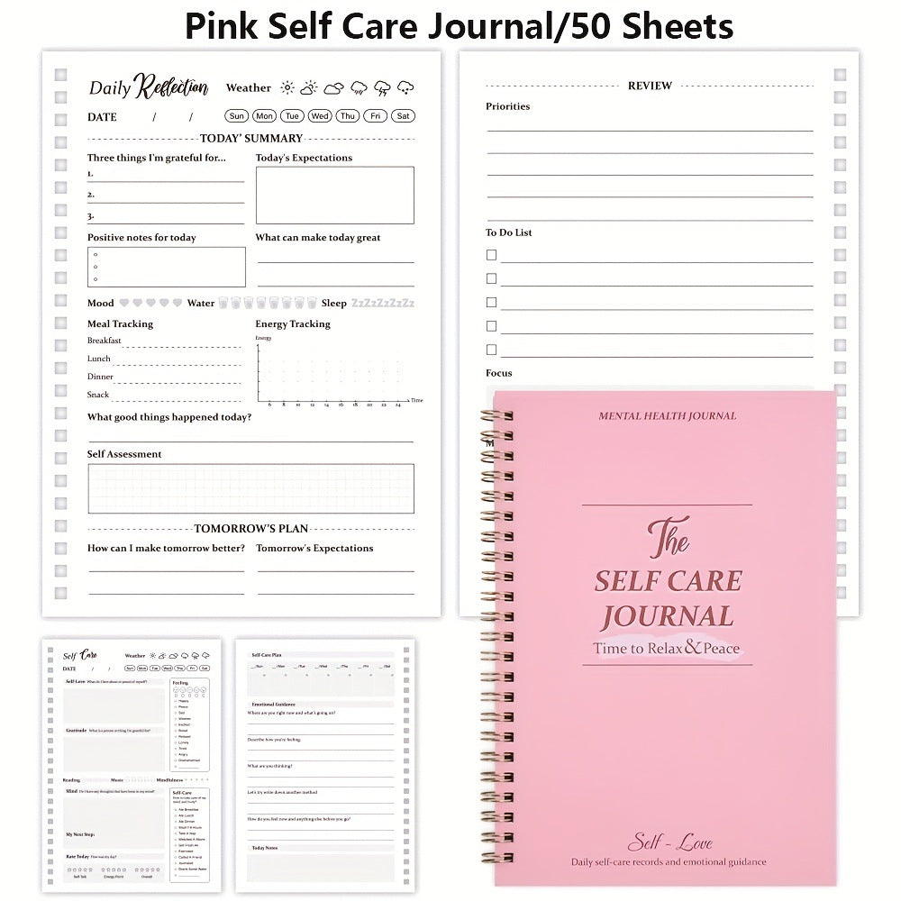 Self-Care Diary Planner with Prompts