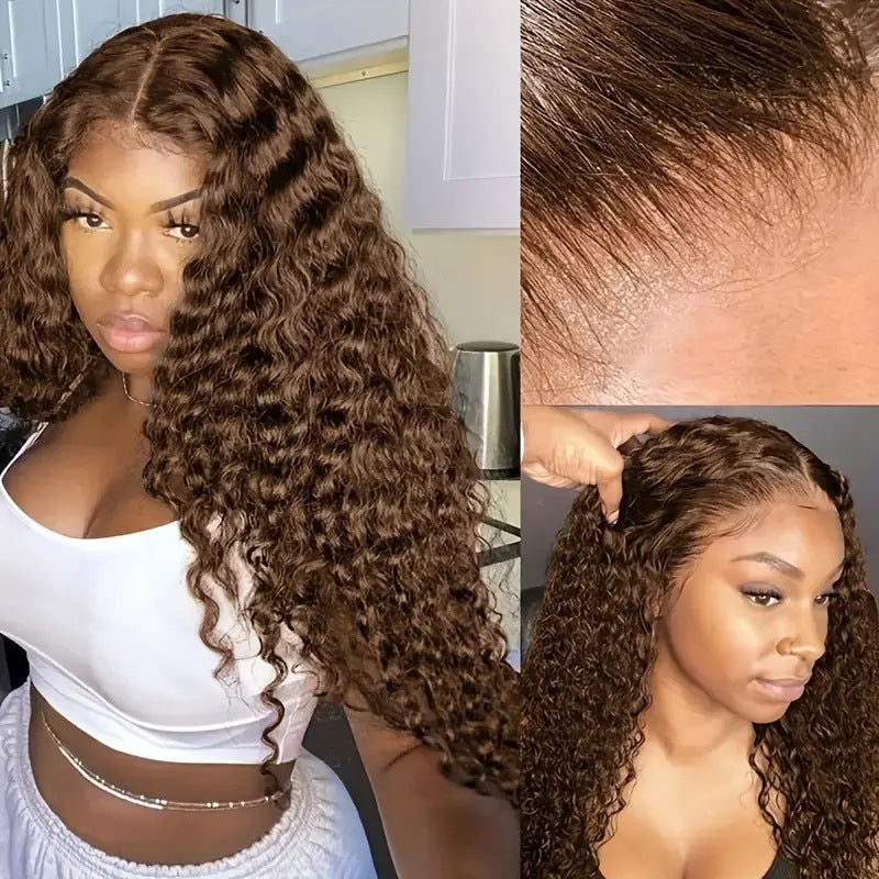 Synthetic Fiber Curly Wig (Various Colors)