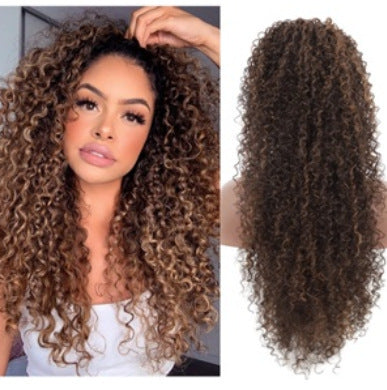 Synthetic Fiber Curly Wig (Various Colors)