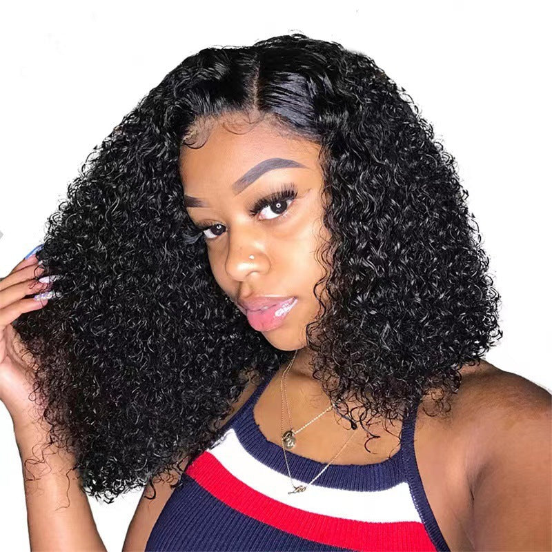 Short Curly Water Wave Synthetic Wig