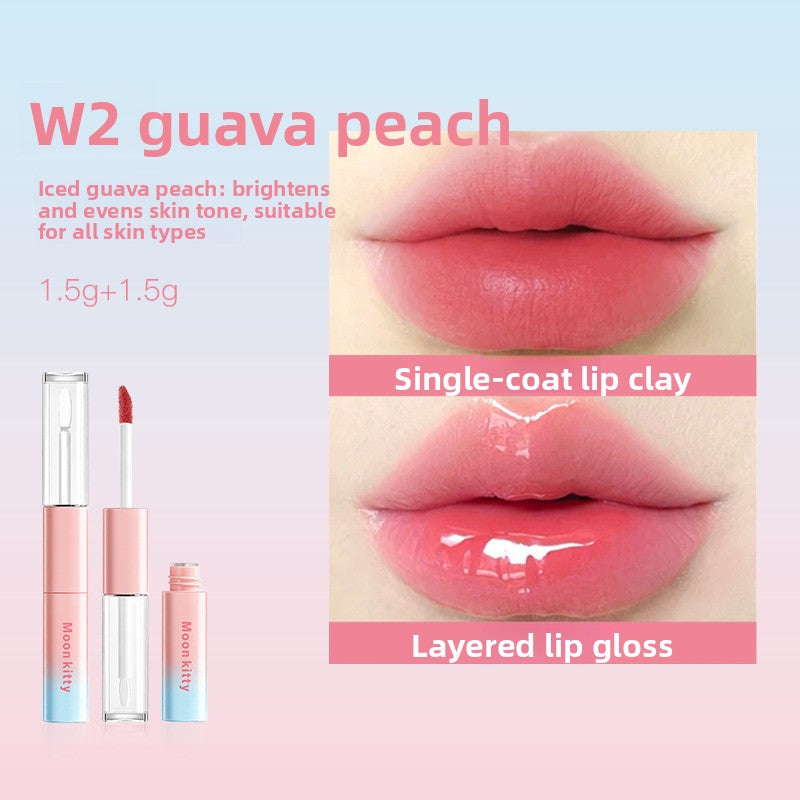 Mirror-like Shine Dual-ended Lip Gloss with Non-Transfer Formula