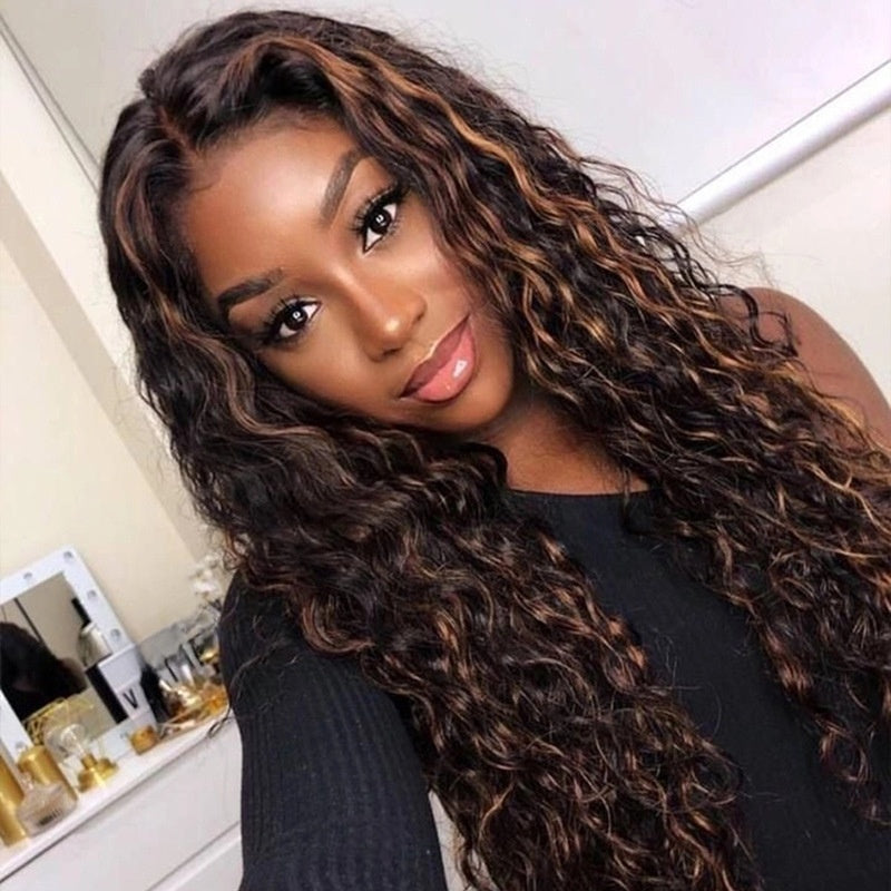 Synthetic Fiber Curly Wig (Various Colors)
