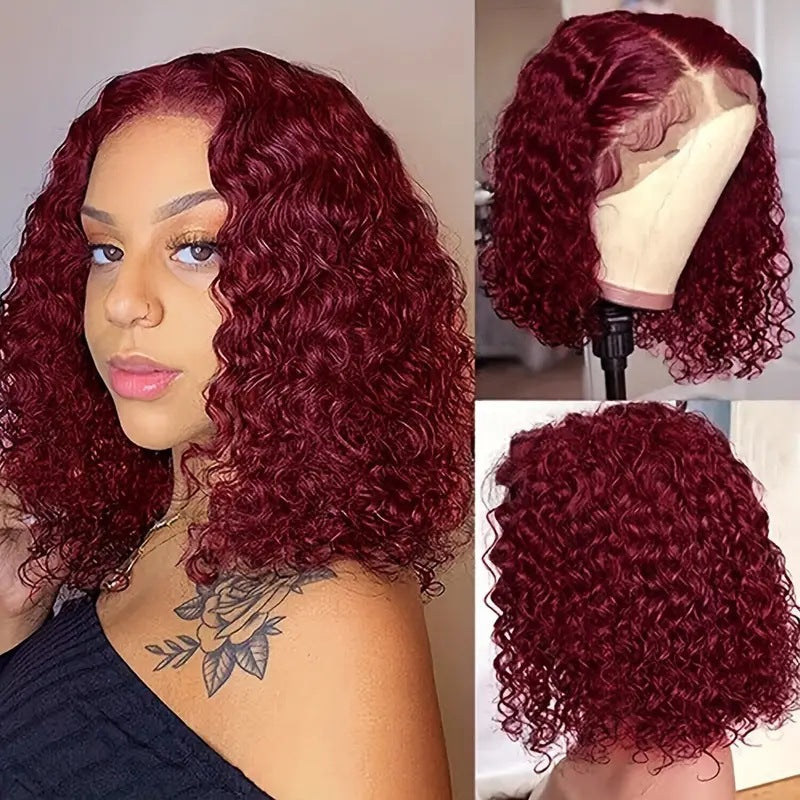Short Curly Water Wave Synthetic Wig